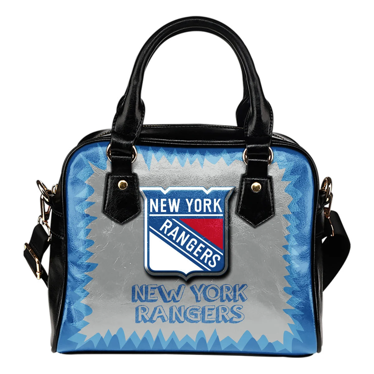 Jagged Saws Mouth Creepy New York Rangers Shoulder Handbags Sb0801