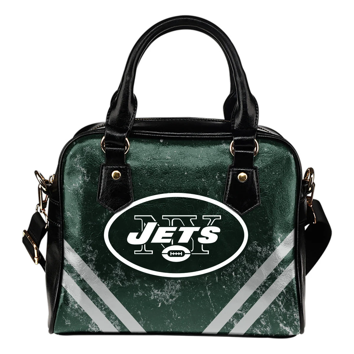 Couple Curves Light Good Logo New York Jets Shoulder Handbags Sb0801