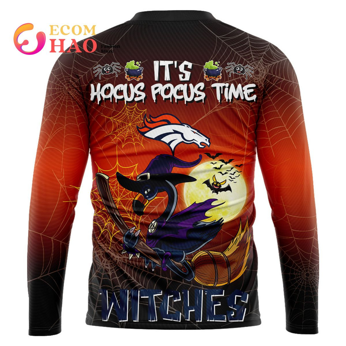 Broncos Halloween Jersey Falmingo Witches Hocus Pocus 3D Hoodie, Zip Hoodie, Man - Women, Warm, Premium Quality HZ0501