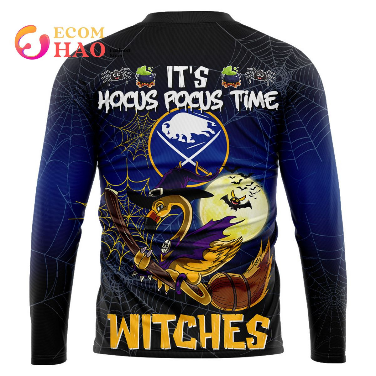 Buffalo Sabres Halloween Jersey Flamingo Witches Hocus Pocus 3D Hoodie, Zip Hoodie, Man - Women, Warm, Premium Quality HZ0501