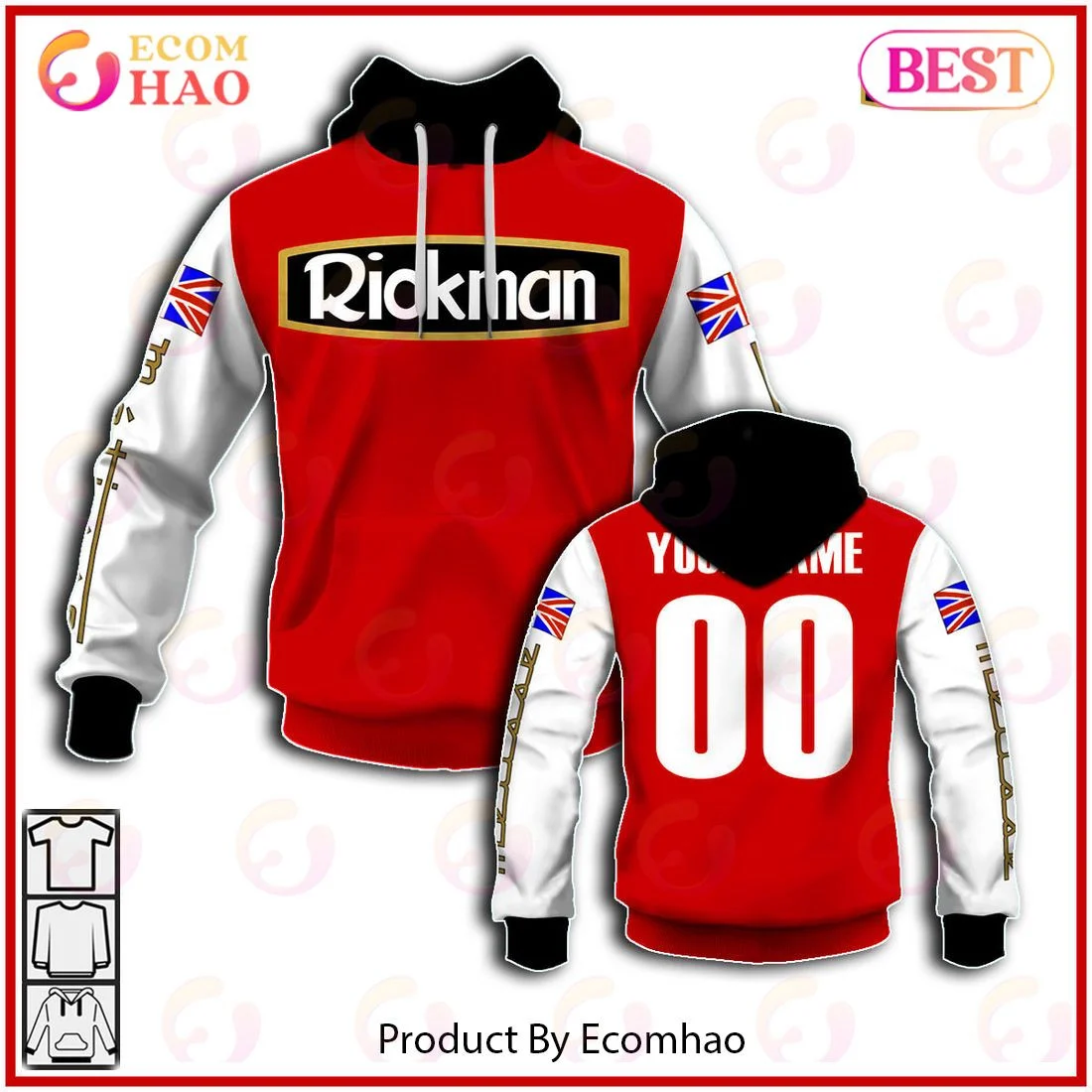 Customize Name Vintage Style Rickman Motocross Jersey MX Enduro AHRMA Motorcycle Dirt Bike 3D Hoodie, Zip Hoodie, Man - Women, Warm, Premium Quality HZ0501