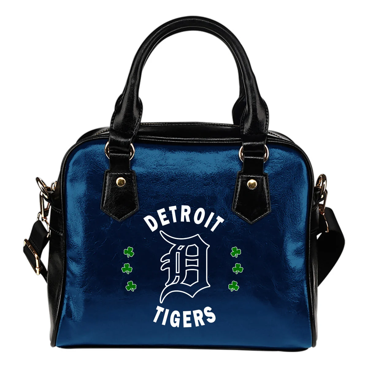 Central Beautiful Logo Circle Lucky Leaf Detroit Tigers Shoulder Handbags Sb0801