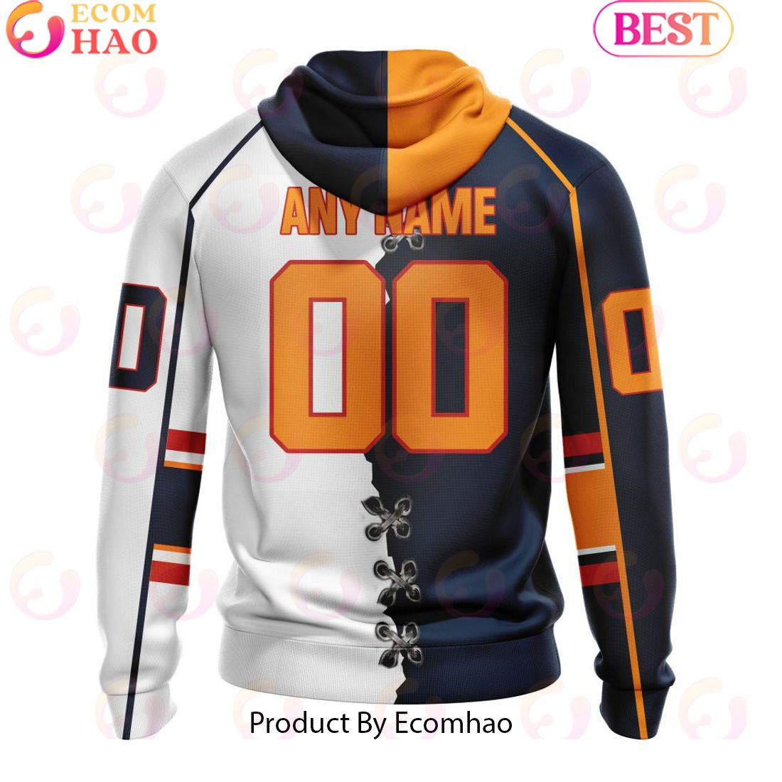 Custom OHL Barrie Colts Mix Home And Away Jersey Personalized Letters Number Hoodie, Zip Hoodie, Man - Women, Warm, Premium Quality HZ0501