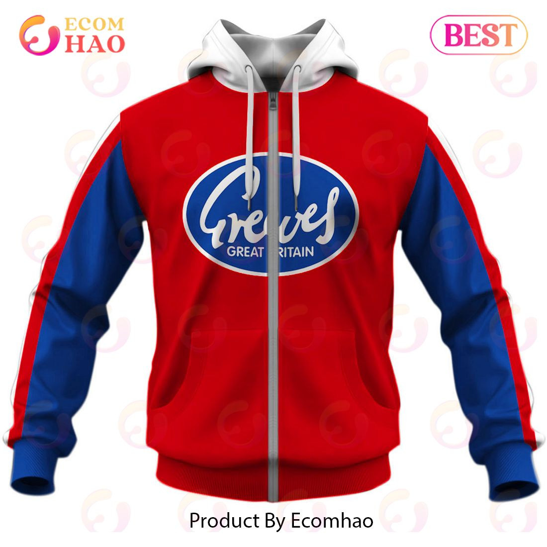 Customize Name Vintage Style Greeves Motocross Jersey MX Enduro AHRMA Motorcycle Dirt Bike 3D Hoodie, Zip Hoodie, Man - Women, Warm, Premium Quality HZ0501