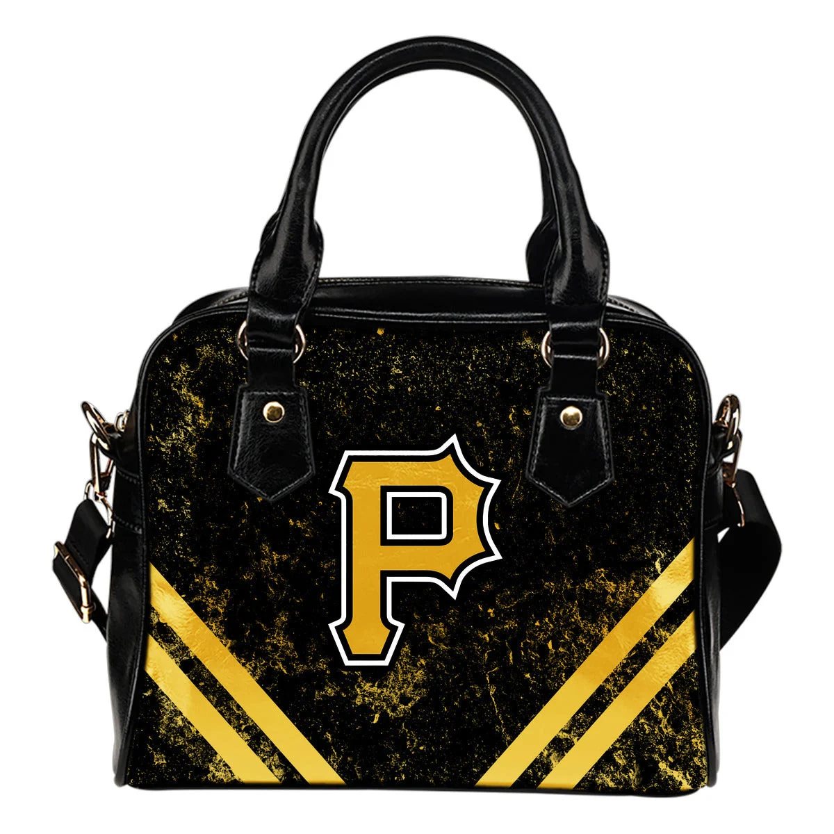 Couple Curves Light Good Logo Pittsburgh Pirates Shoulder Handbags Sb0801