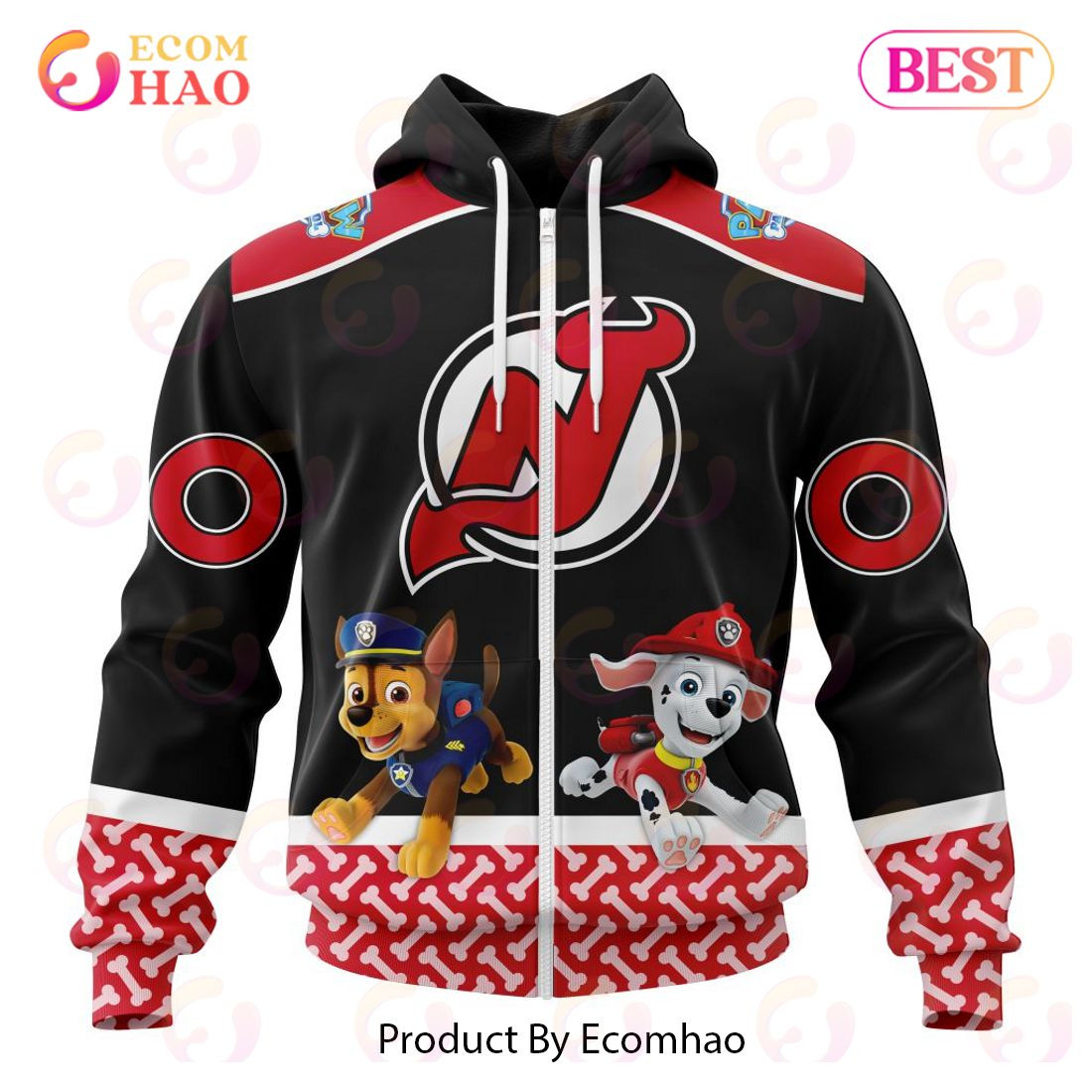 New Jersey Devils Special Paw Patrol Design 3D Hoodie, Zip Hoodie, Man - Women, Warm, Premium Quality HZ0501