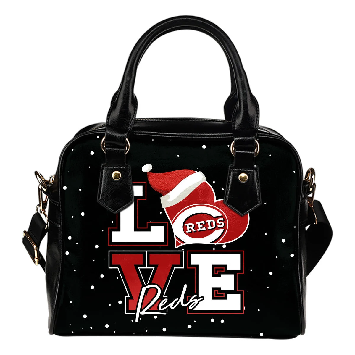 Love Word Christmas Sweet Cincinnati Reds Shoulder Handbags Sb0801