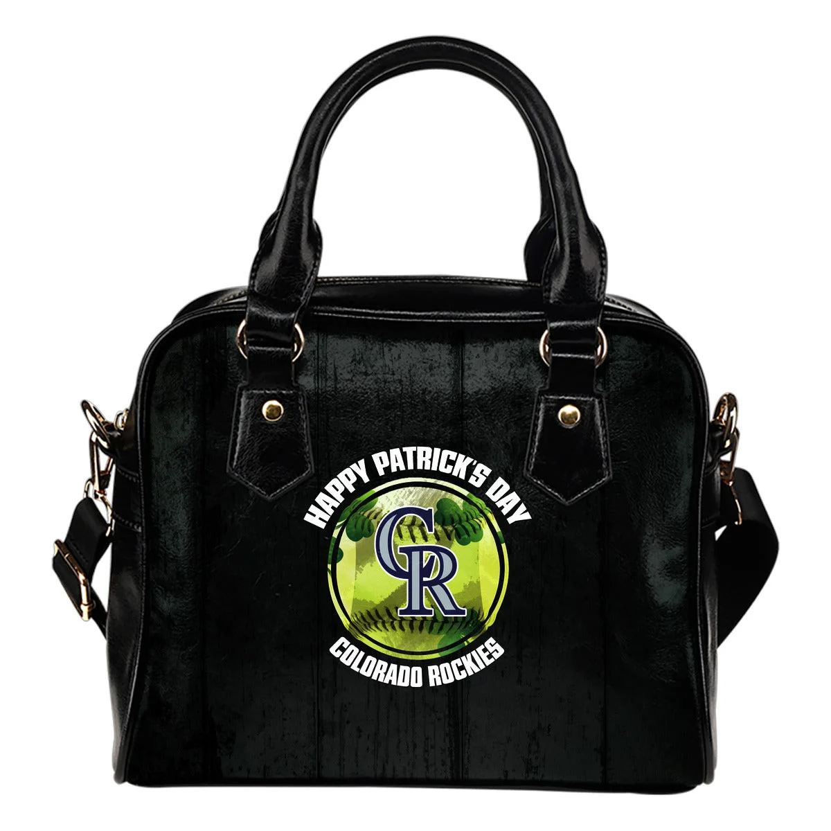 Retro Scene Lovely Shining Patrick's Day Colorado Rockies Shoulder Handbags Sb0801