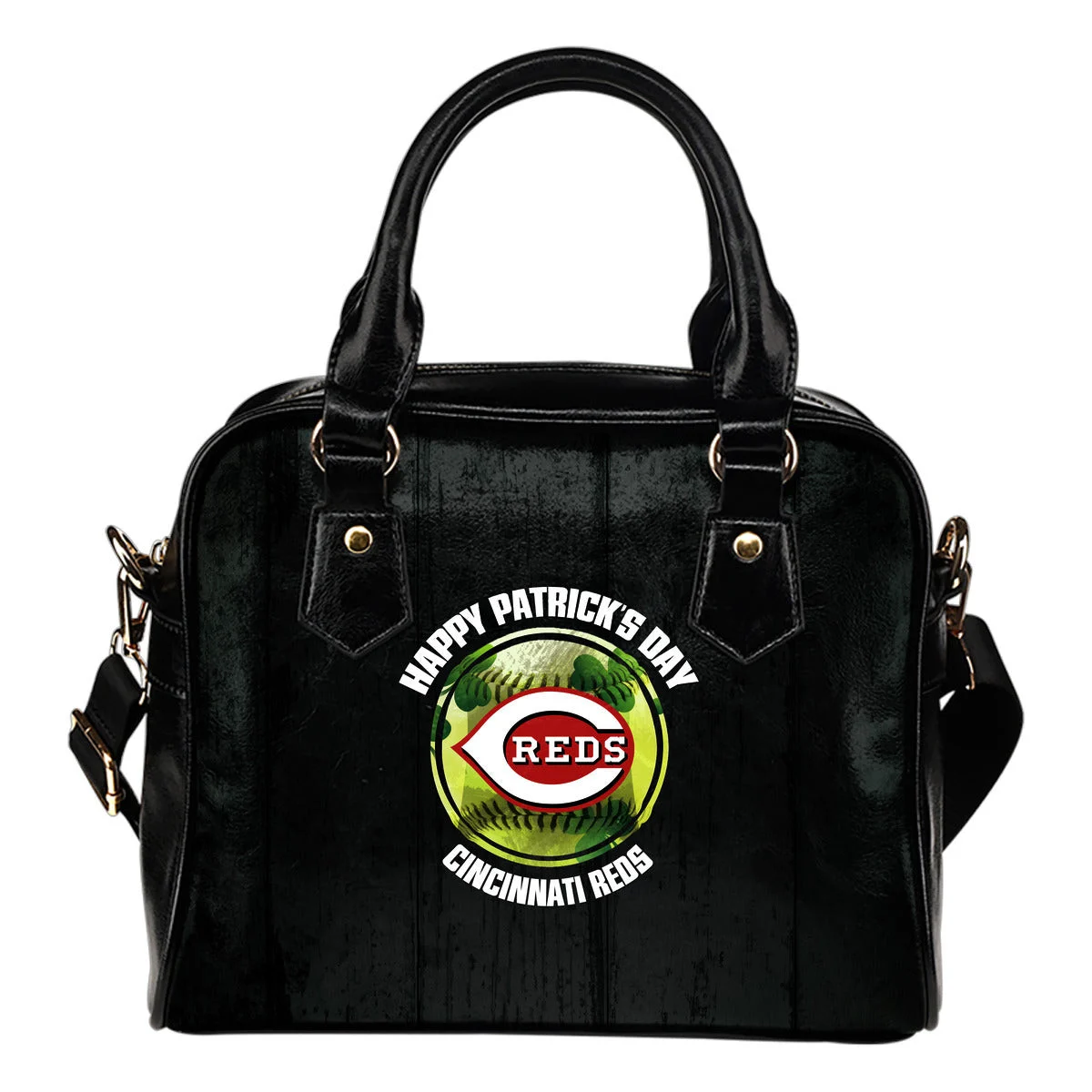 Retro Scene Lovely Shining Patrick's Day Cincinnati Reds Shoulder Handbags Sb0801