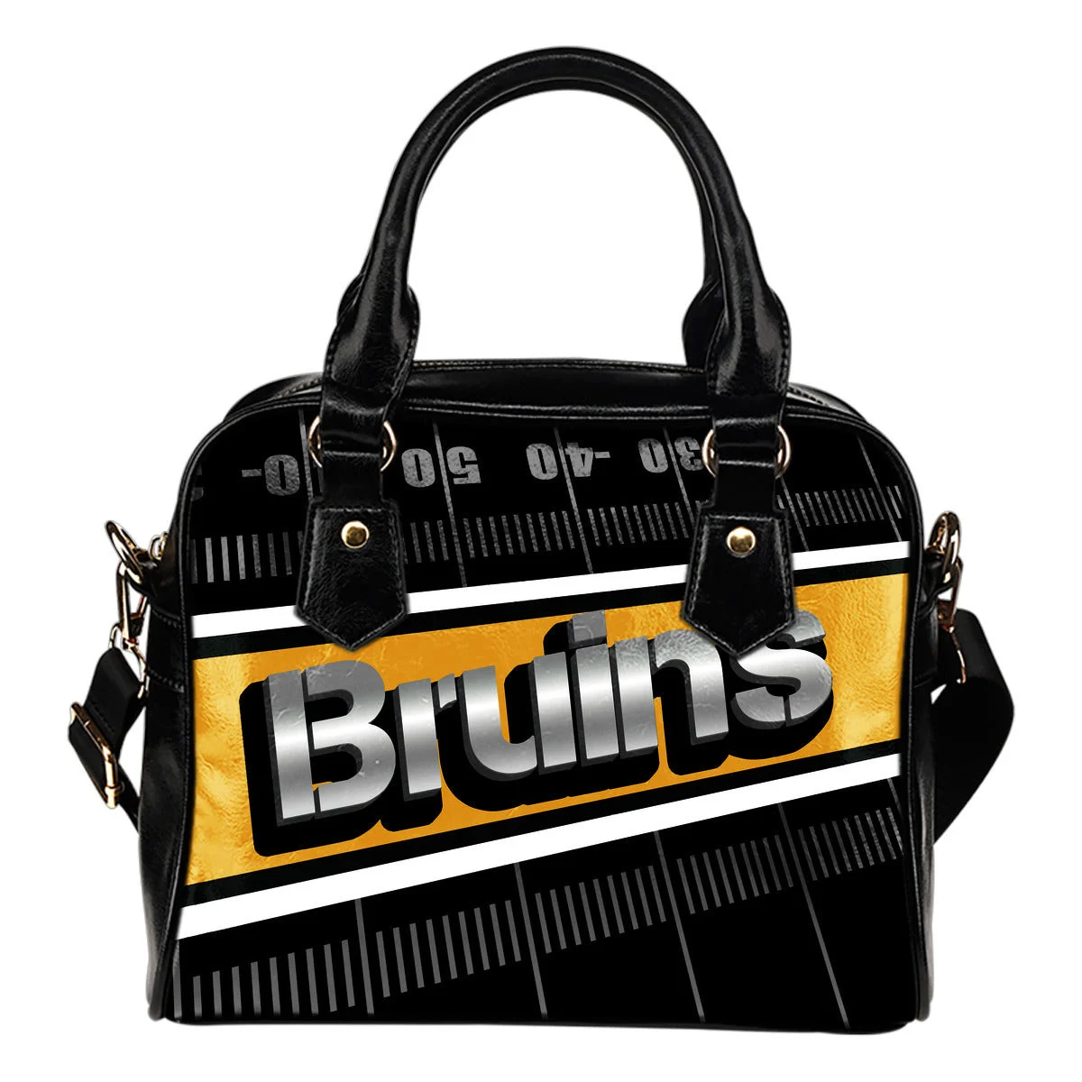 Boston Bruins Silver Name Colorful Shoulder Handbags Sb0801