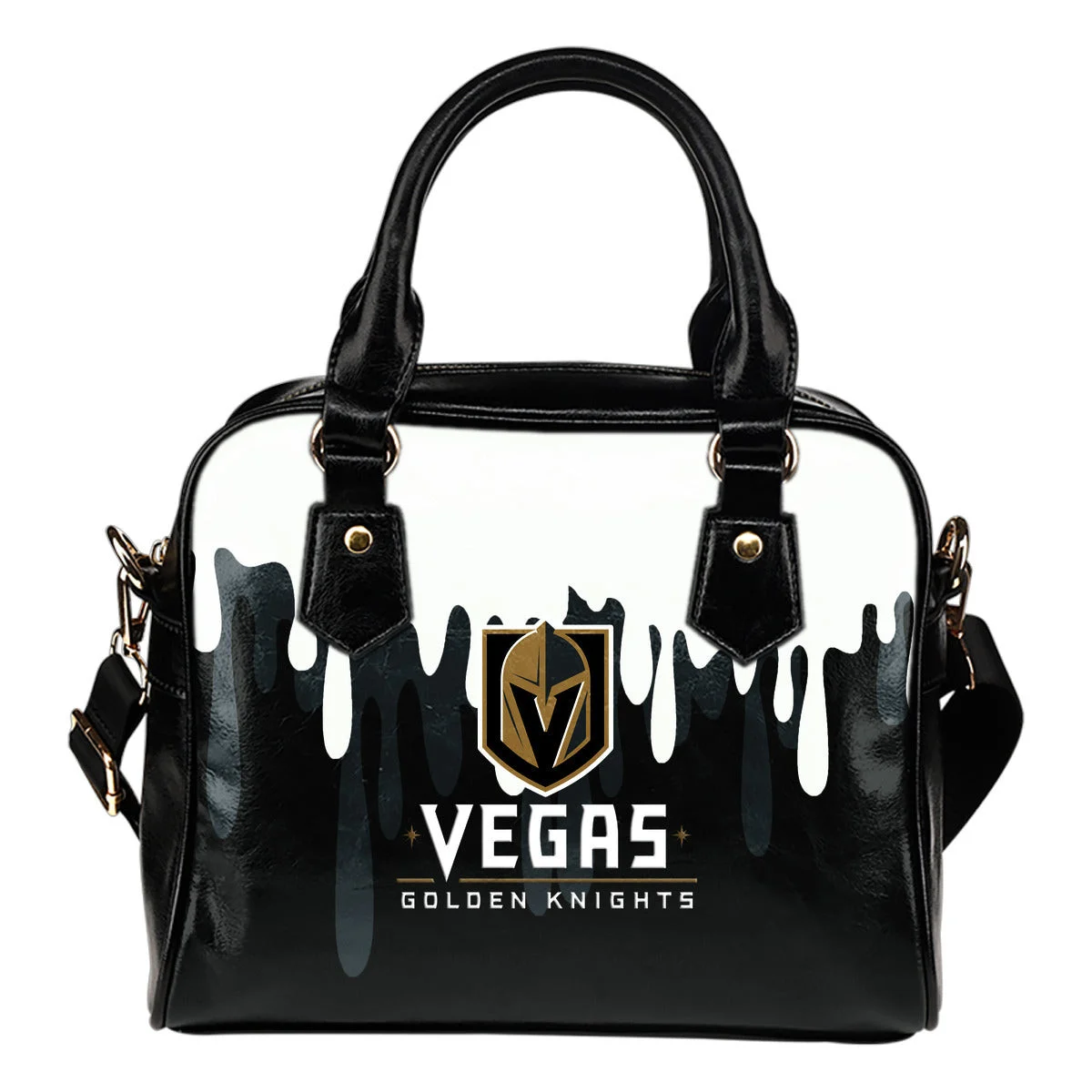 Color Leak Down Colorful Vegas Golden Knights Shoulder Handbags Sb0801