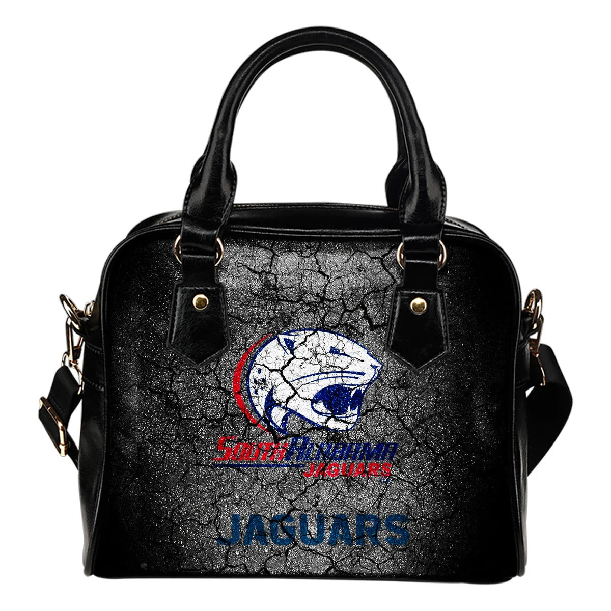Wall Break South Alabama Jaguars Shoulder Handbags Women Purse Sb0801