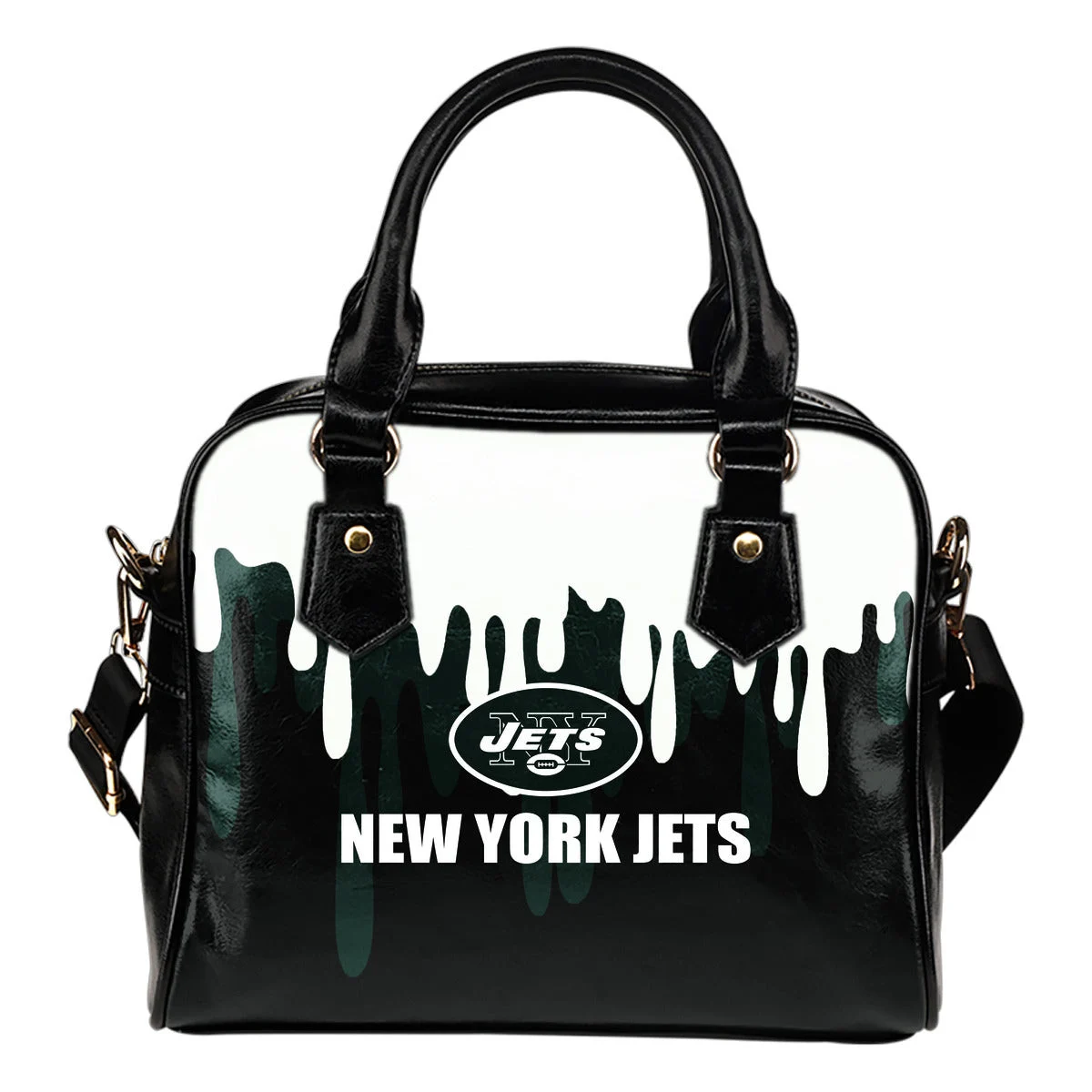 Color Leak Down Colorful New York Jets Shoulder Handbags Sb0801