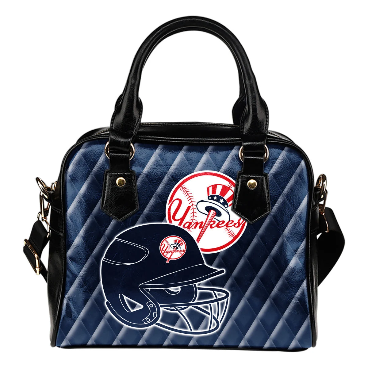 Couple Helmet Enchanting Logo New York Yankees Shoulder Handbags Sb0801