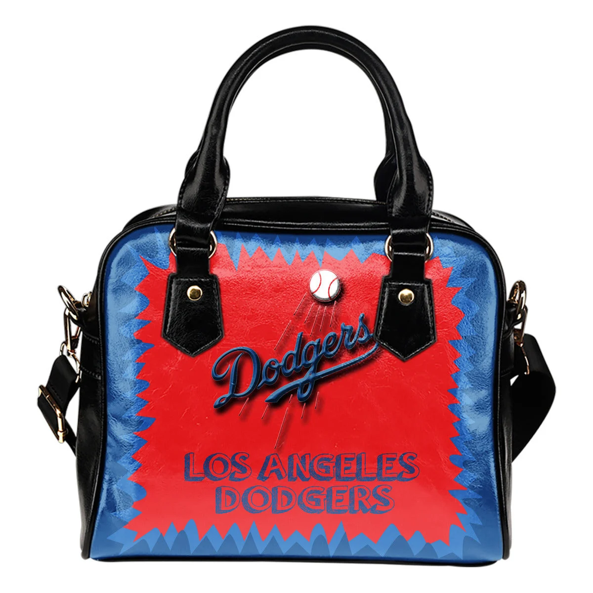 Jagged Saws Mouth Creepy Los Angeles Dodgers Shoulder Handbags Sb0801