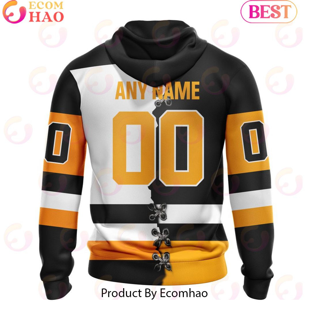 Custom OHL Brantford Bulldogs Mix Home And Away Jersey Personalized Letters Number Hoodie, Zip Hoodie, Man - Women, Warm, Premium Quality HZ0501