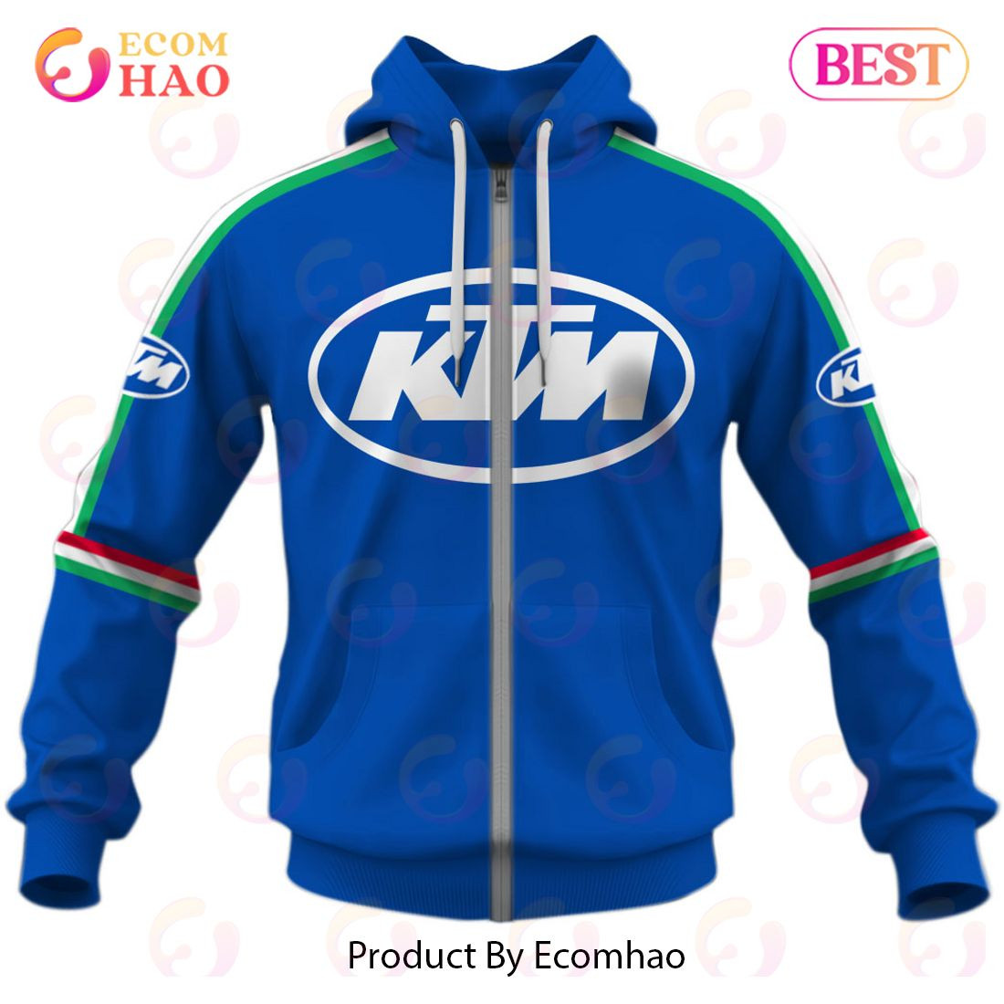 Customize Name Vintage Style KTM Motocross Jersey MX Enduro AHRMA Motorcycle Dirt Bike 3D Hoodie, Zip Hoodie, Man - Women, Warm, Premium Quality HZ0501