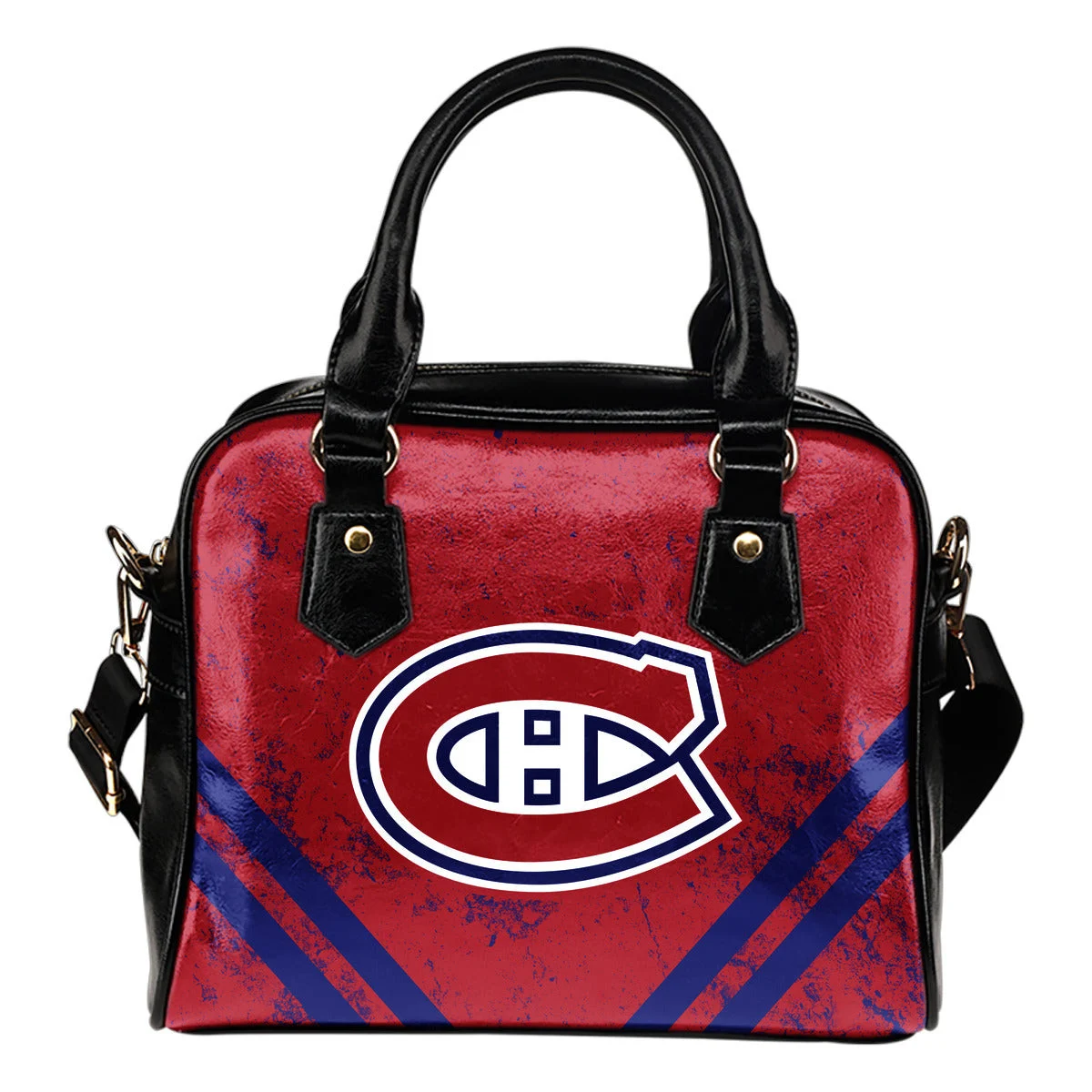 Couple Curves Light Good Logo Montreal Canadiens Shoulder Handbags Sb0801