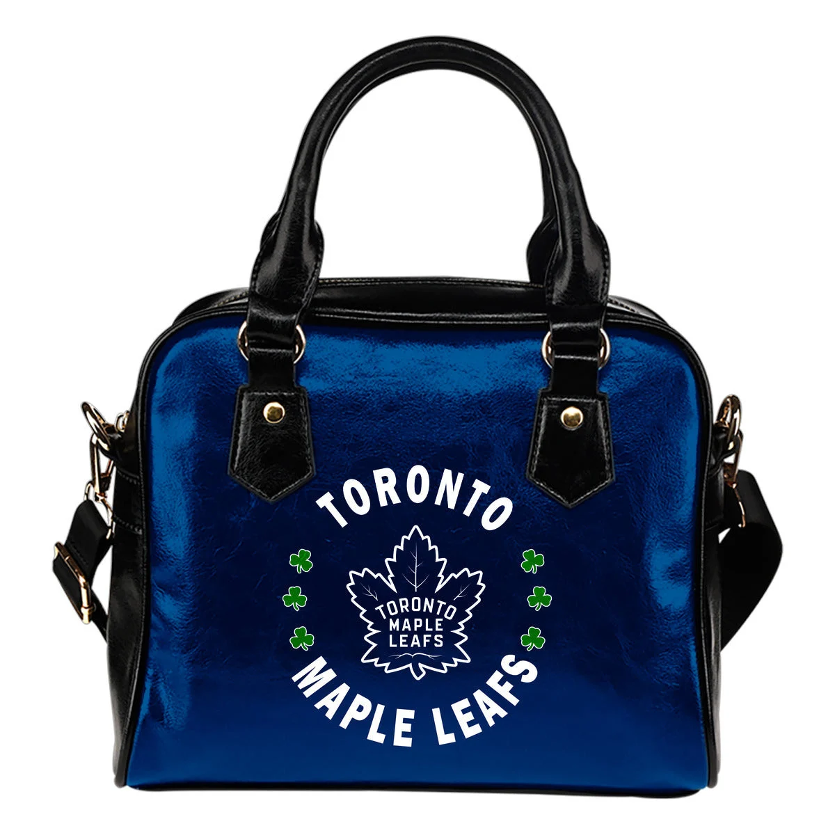 Central Beautiful Logo Circle Lucky Leaf Toronto Maple Leafs Shoulder Handbags Sb0801