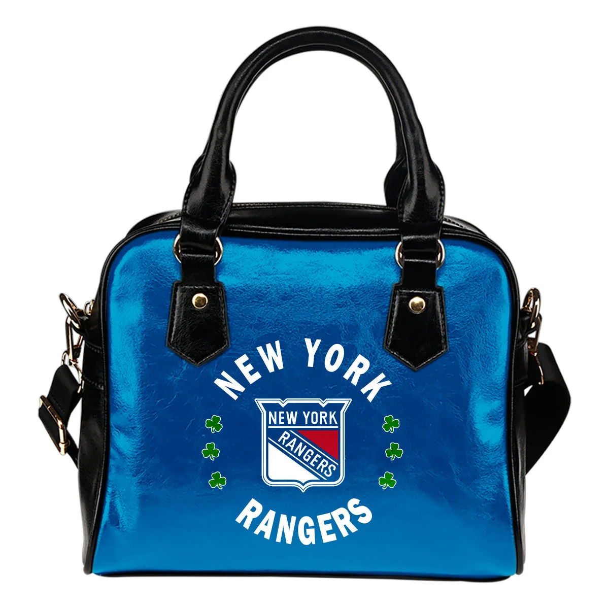Central Beautiful Logo Circle Lucky Leaf New York Rangers Shoulder Handbags Sb0801