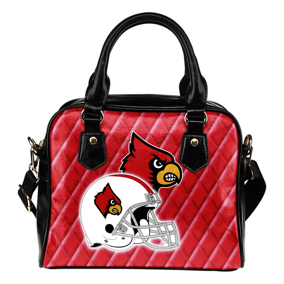 Couple Helmet Enchanting Logo Louisville Cardinals Shoulder Handbags Sb0801