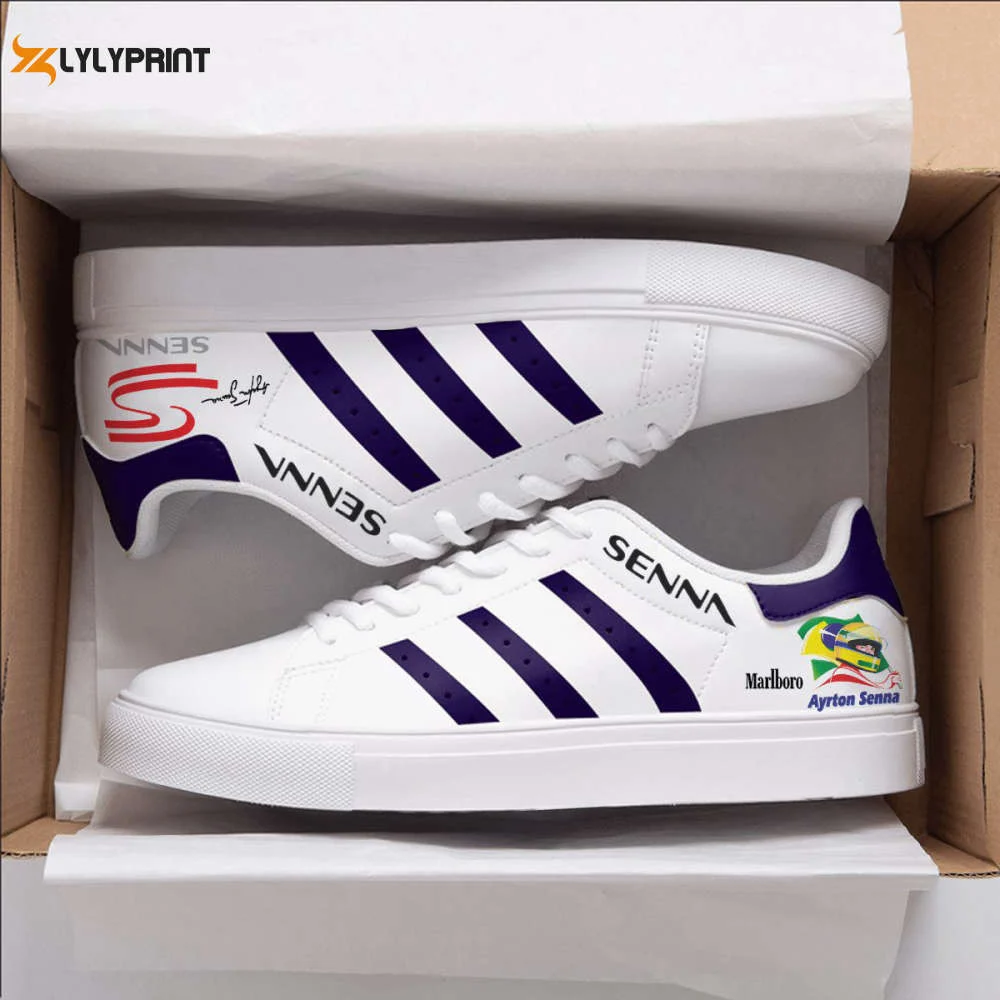 Ayrton Senna Skate Shoes For Men And Women Fans Gift  ST0801