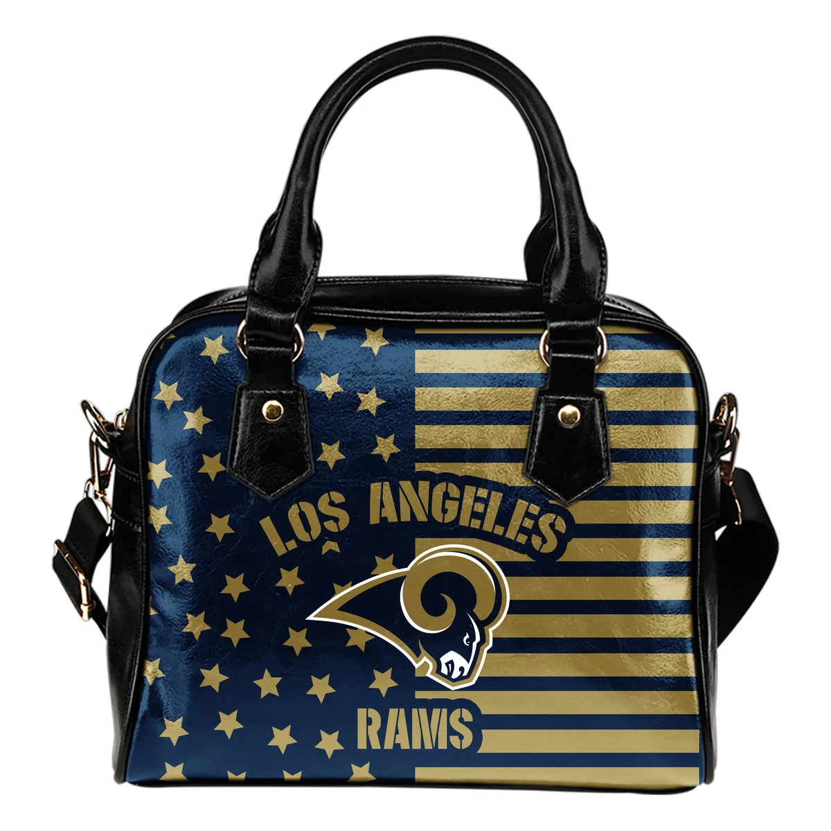 Twinkle Star With Line Los Angeles Rams Shoulder Handbags Sb0801