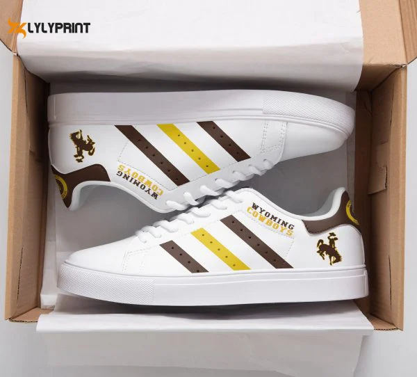 Wyoming Cowboys Skate Shoes For Men Women Fans Gift , Trendy Style Sneakers ST0801