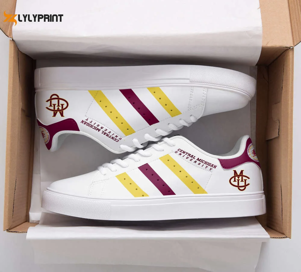 Central Michigan 3 Skate Shoes For Men Women Fans Gift , Trendy Style Sneakers ST0801