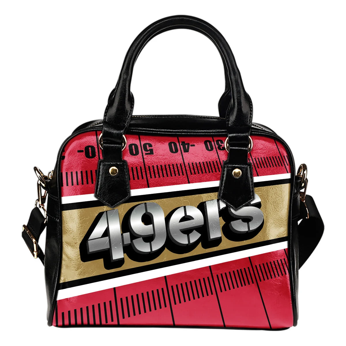 San Francisco 49ers Silver Name Colorful Shoulder Handbags Sb0801