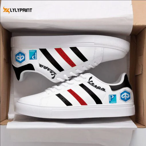 Vespa Skate Shoes For Men Women Fans Giftb , Trendy Style Sneakers ST0801