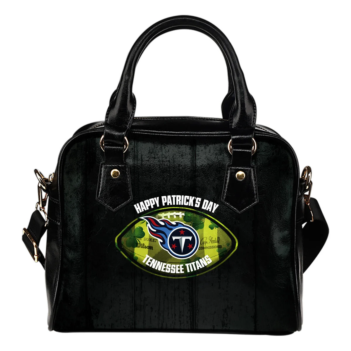 Retro Scene Lovely Shining Patrick's Day Tennessee Titans Shoulder Handbags Sb0801