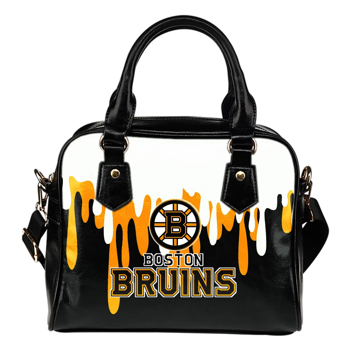 Color Leak Down Colorful Boston Bruins Shoulder Handbags Sb0801