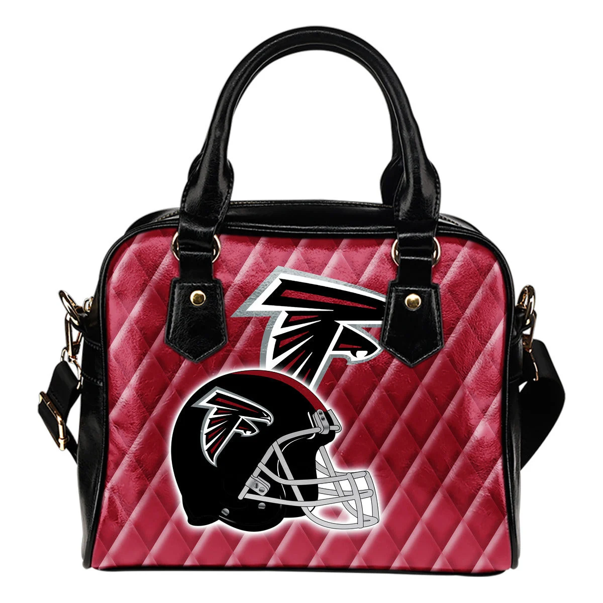 Couple Helmet Enchanting Logo Atlanta Falcons Shoulder Handbags Sb0801