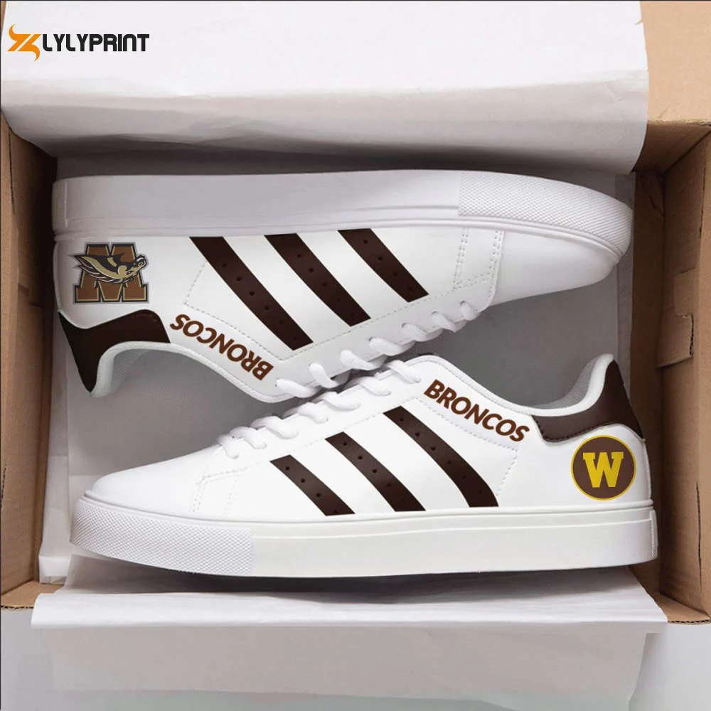 Western Michigan Broncos 2 Skate Shoes For Men Women Fans Gift ,Trendy Style Sneakers ST0801