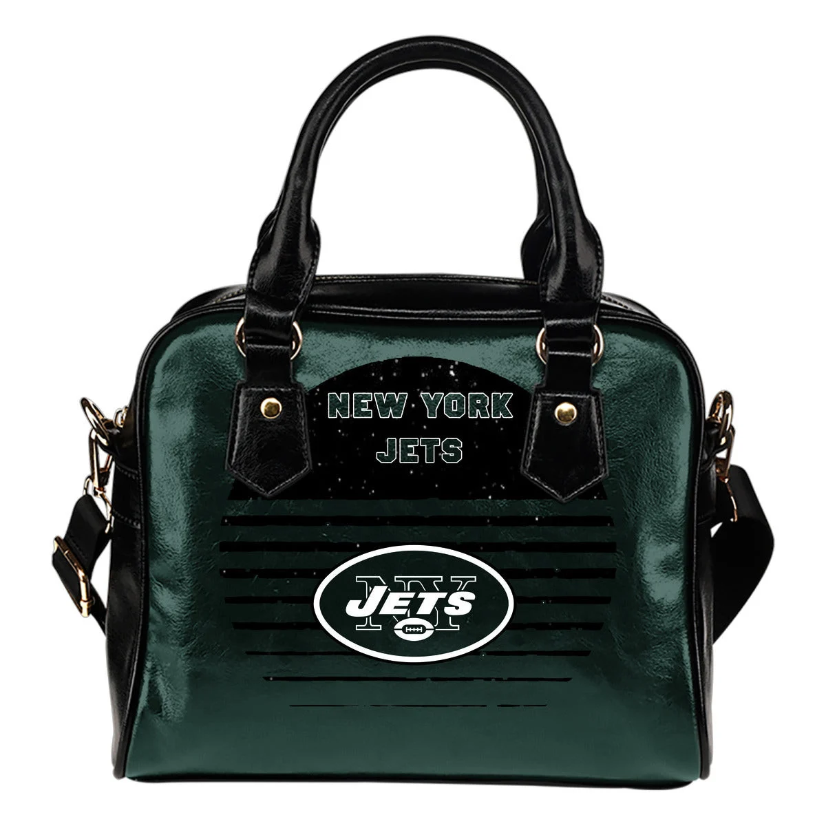 Back Fashion Round Charming New York Jets Shoulder Handbags Sb0801