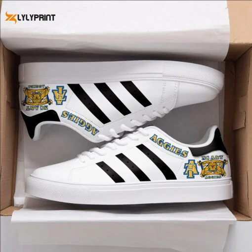 North Carolina A&T Aggies 2 Skate Shoes For Men Women Fans Gift ,Trendy Style Sneakers ST0801