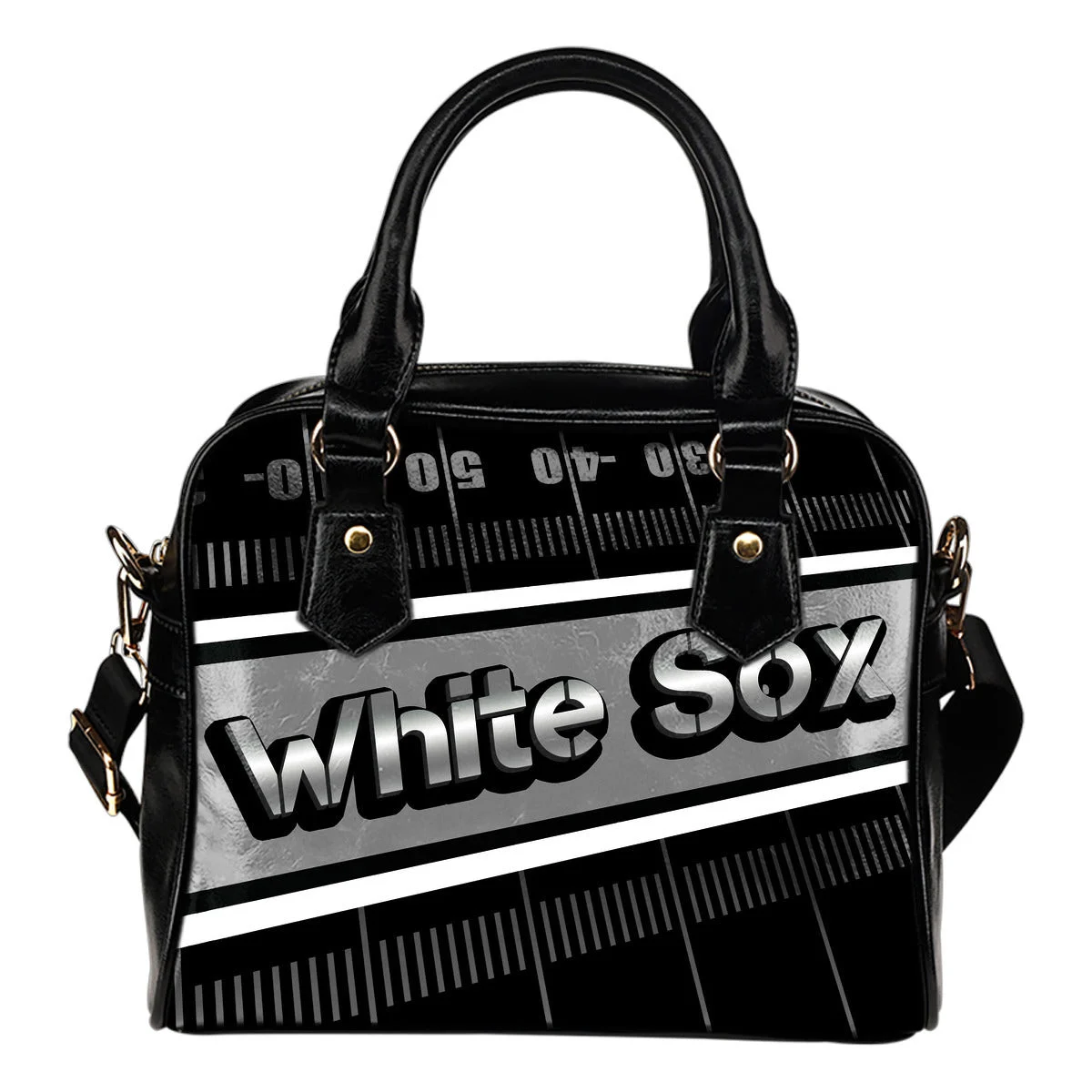 Chicago White Sox Silver Name Colorful Shoulder Handbags Sb0801