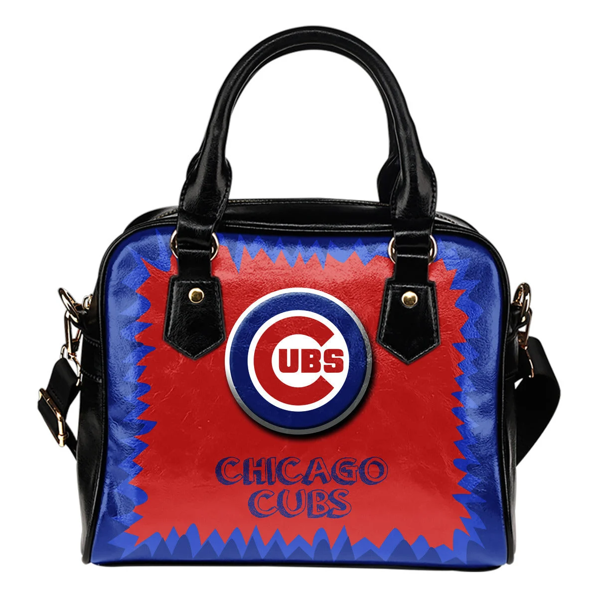Jagged Saws Mouth Creepy Chicago Cubs Shoulder Handbags Sb0801