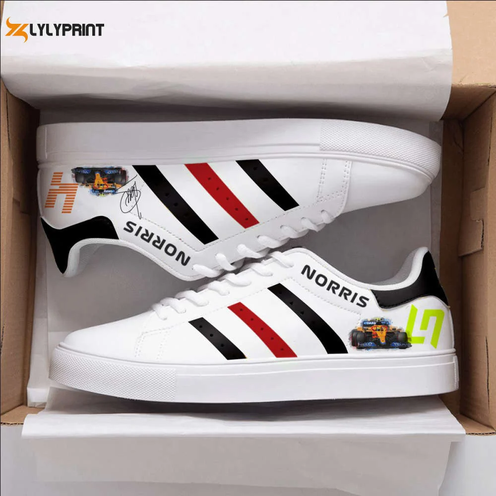 Lando Norris Skate Shoes For Men Women Fans Gift ,Trendy Style Sneakers ST0801
