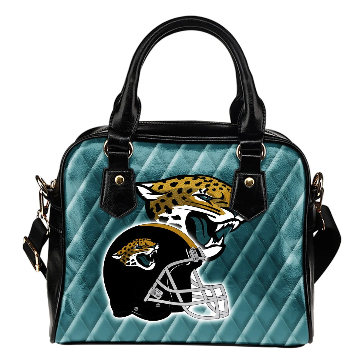 Couple Helmet Enchanting Logo Jacksonville Jaguars Shoulder Handbags Sb0801