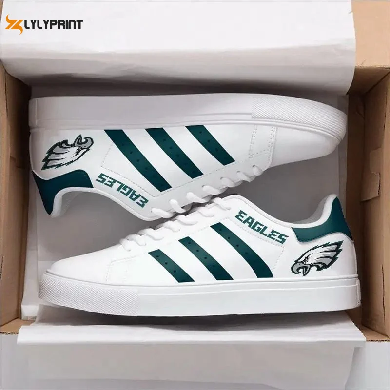 Philadelphia Eagles Skate Shoes For Men Women Fans Gift ,Trendy Style Sneakers ST0801