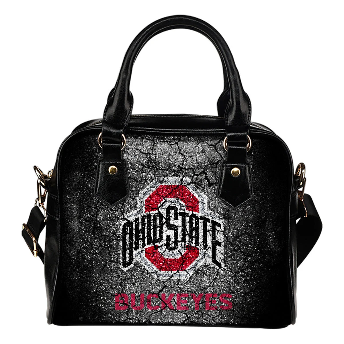 Wall Break Ohio State Buckeyes Shoulder Handbags Women Purse Sb0801
