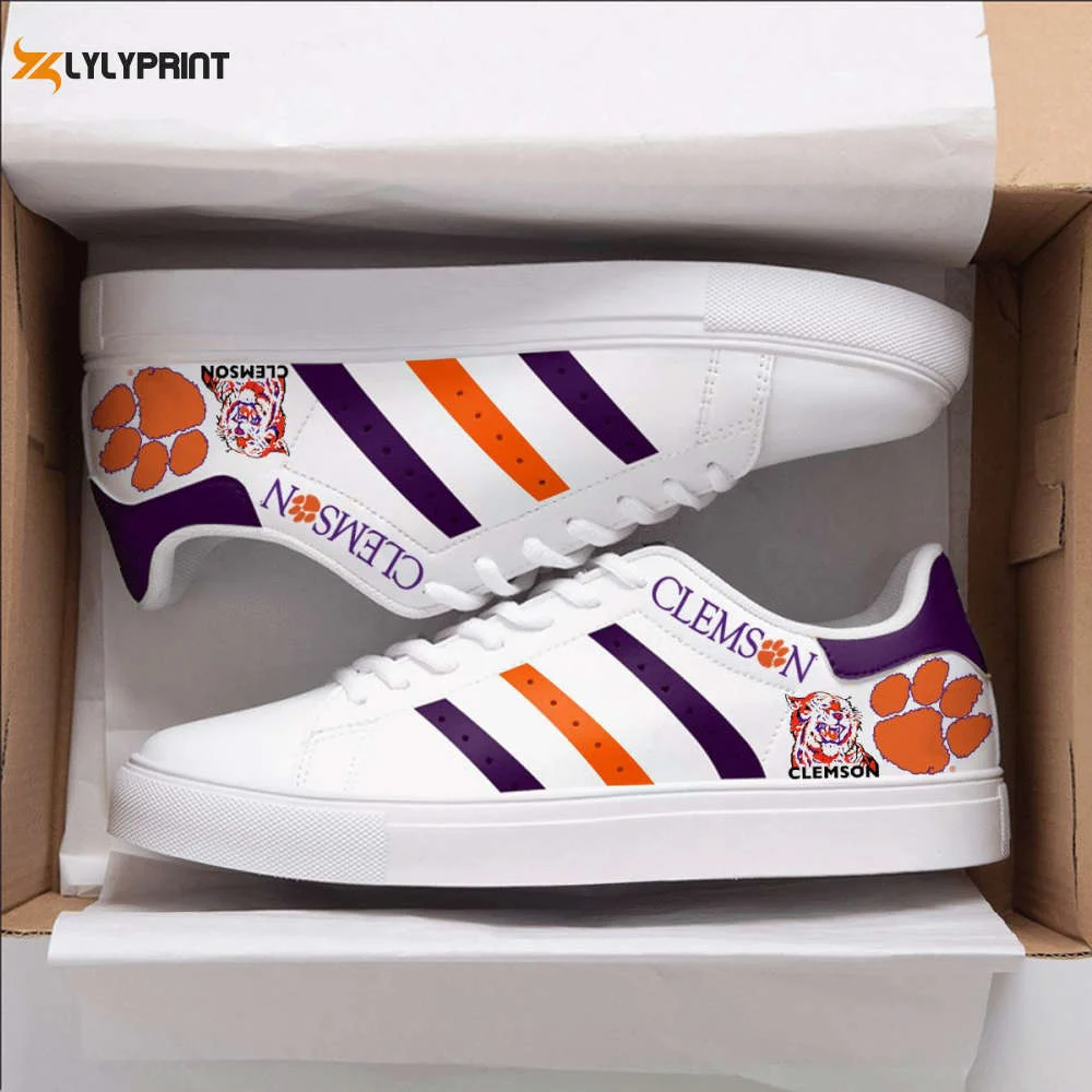 Clemson Tigers 2 Skate Shoes For Men Women Fans Gift ,Trendy Style Sneakers ST0801