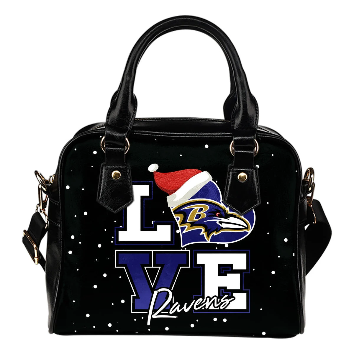 Love Word Christmas Sweet Baltimore Ravens Shoulder Handbags Sb0801