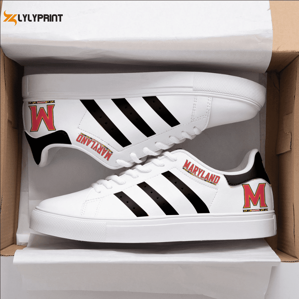 Maryland Terrapins Skate Shoes For Men Women Fans Gift ,Trendy Style Sneakers ST0801