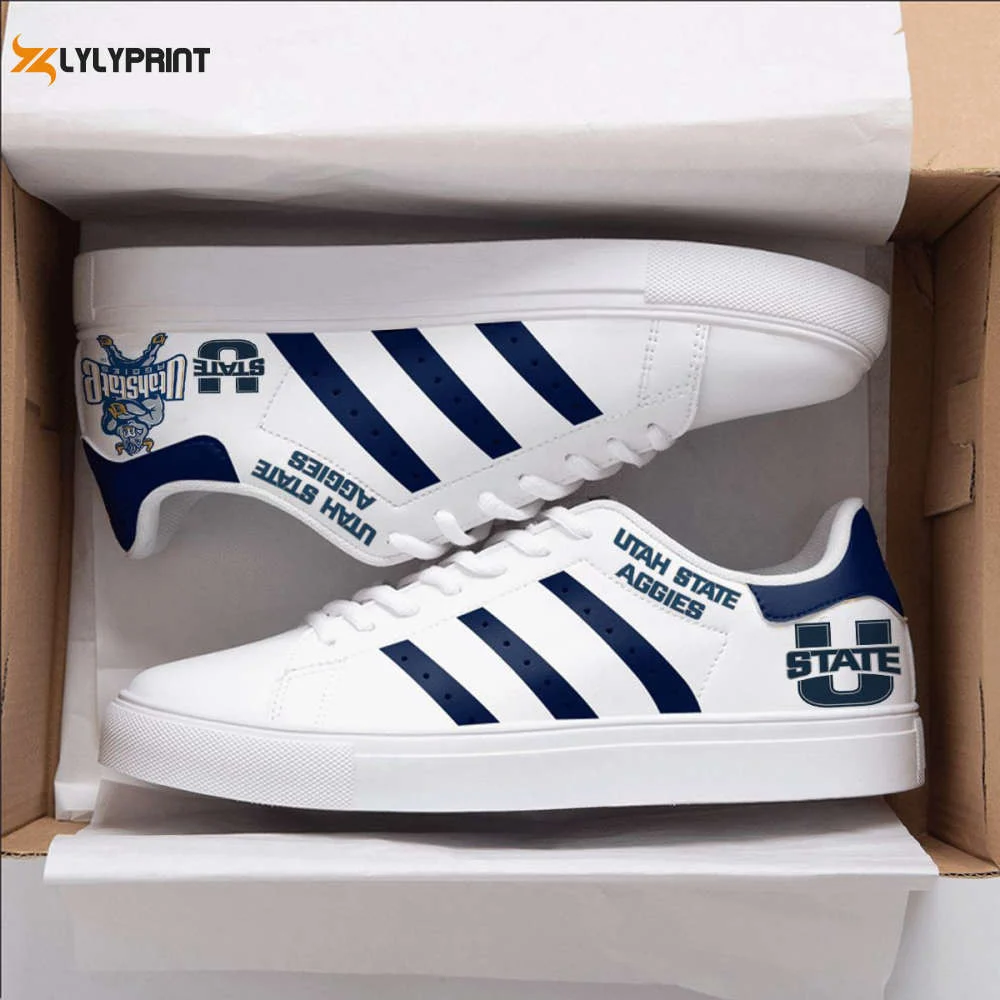 Utah State Aggies 1 Skate Shoes For Men Women Fans Gift ,Trendy Style Sneakers ST0801