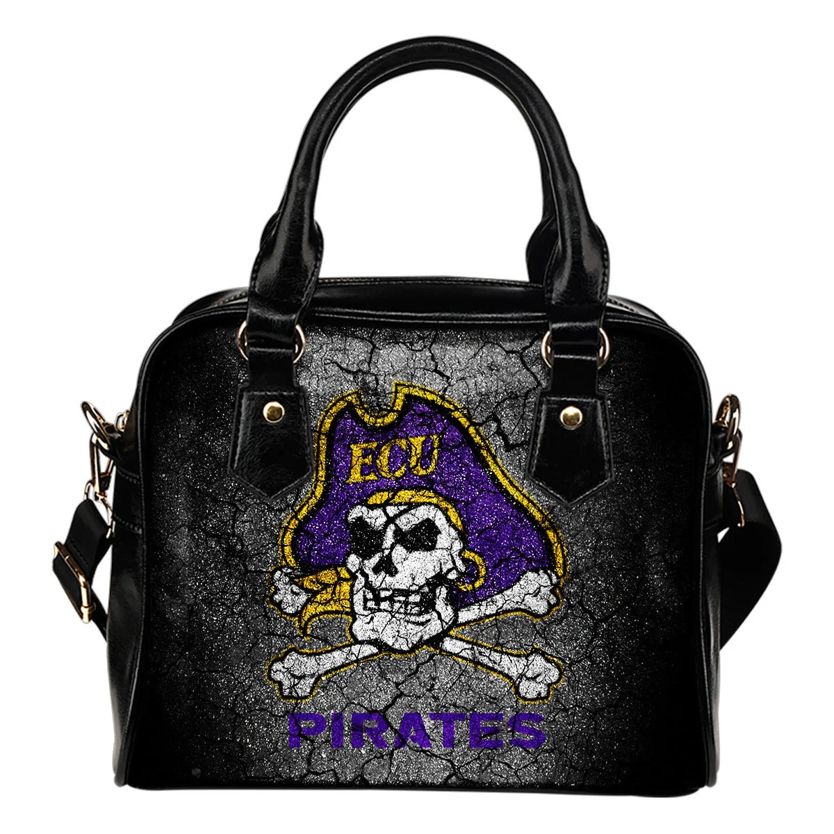 Wall Break East Carolina Pirates Shoulder Handbags Women Purse Sb0801