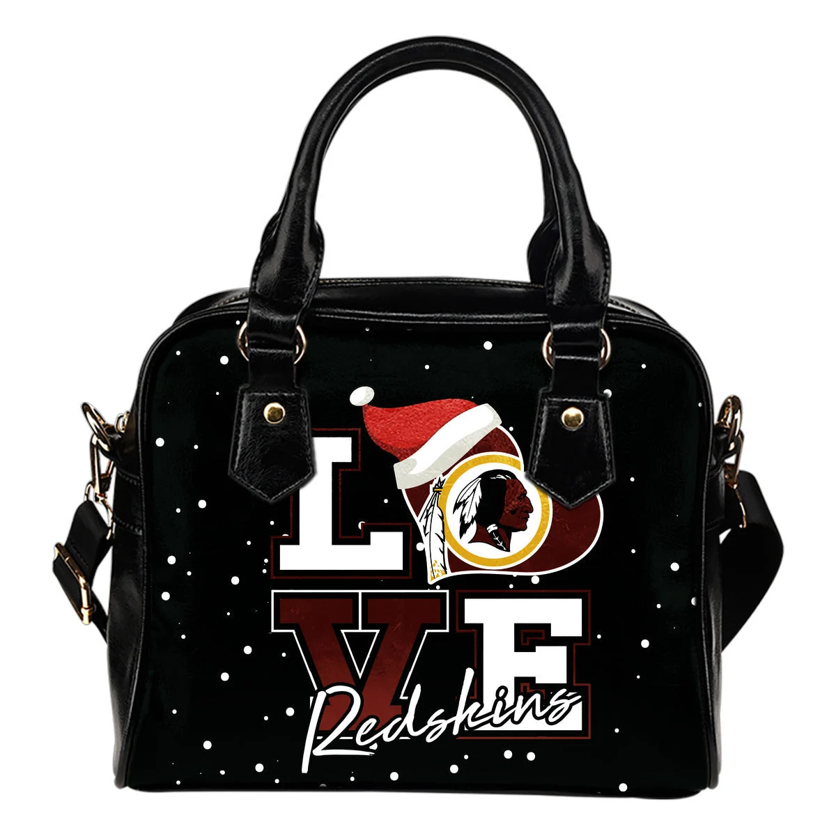 Love Word Christmas Sweet Washington Redskins Shoulder Handbags Sb0801