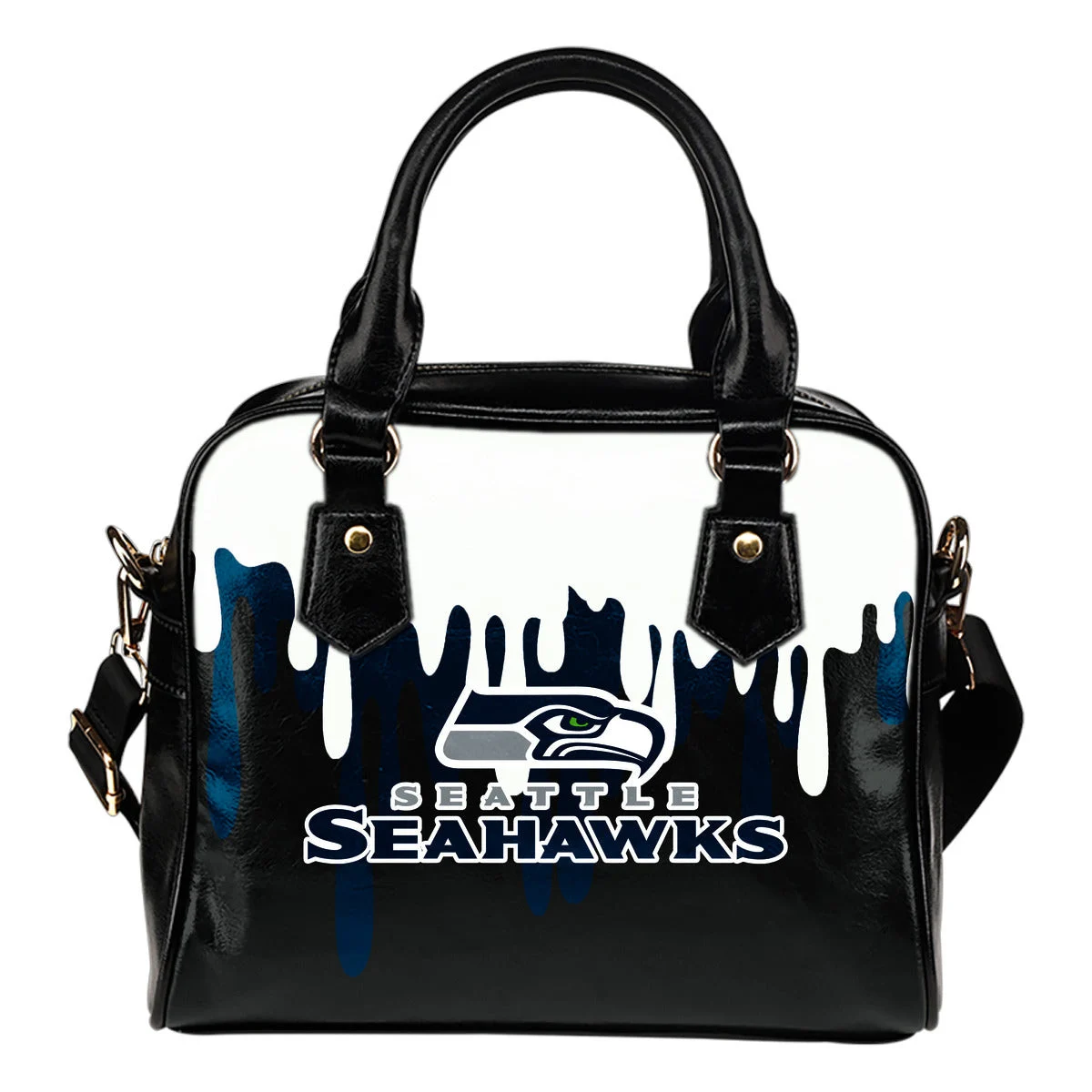 Color Leak Down Colorful Seattle Seahawks Shoulder Handbags Sb0801